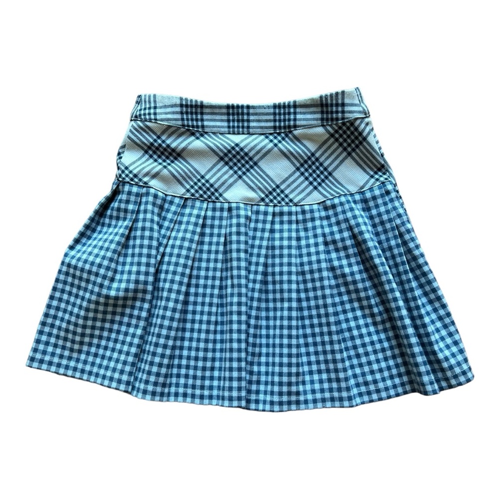 Urban Outfitters Teal Blue Plaid Skirt Size XS - Picture 2 of 5